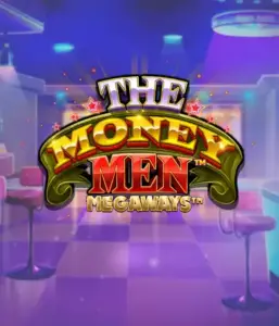 Immerse yourself the thrilling world of The Money Men Megaways game by Pragmatic Play, featuring a vibrant logo with sparkling stars against a stylish casino backdrop. This image captures the excitement and glamour of casino gaming with its striking colors and design. Great for slot game lovers seeking Vegas-style excitement. 